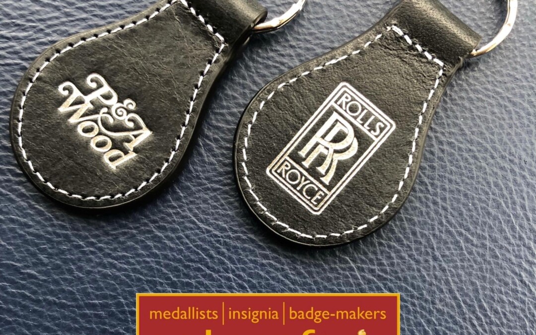 Bespoke leather key ring for PA Wood