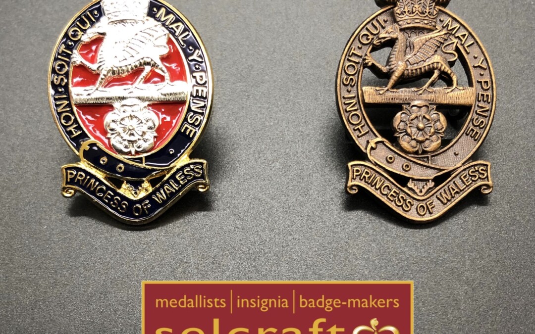 The Princess of Wales' Royal Regiment Beret Badge by Selcraft UK