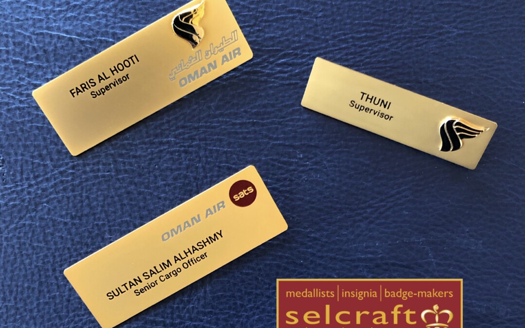 Premium name badges build brand awareness and company kudos by Selcraft UK