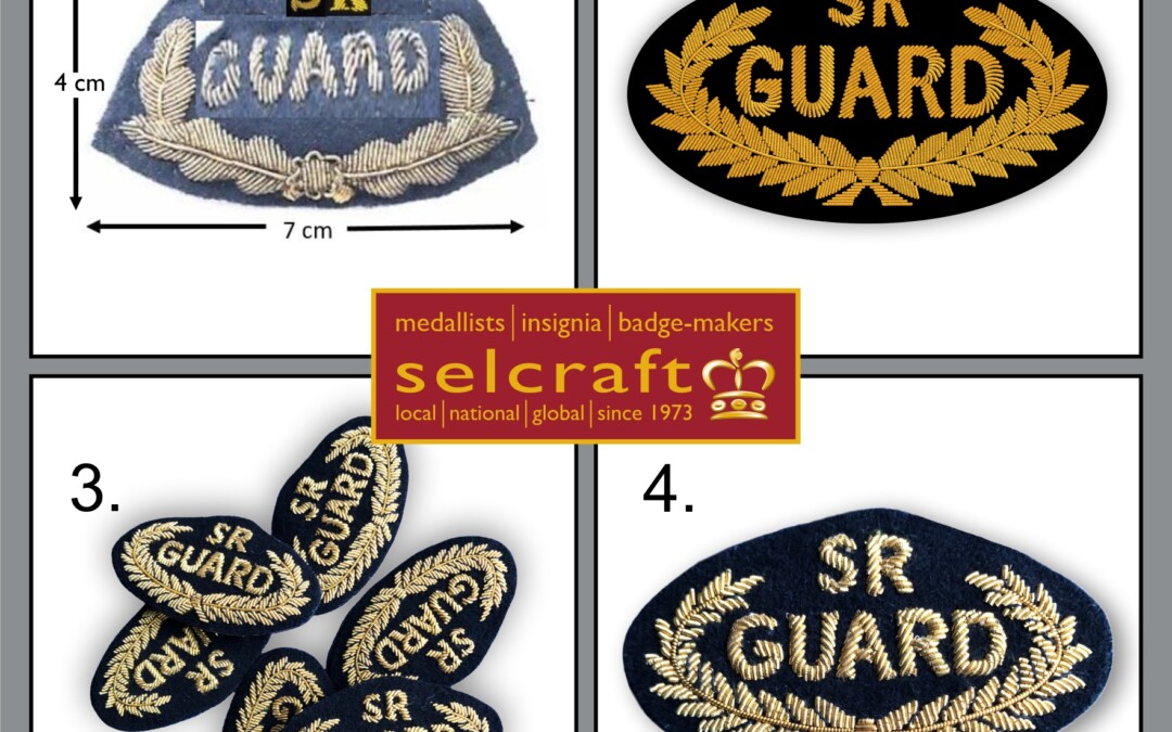 Bullion wire badge by Selcraft UK