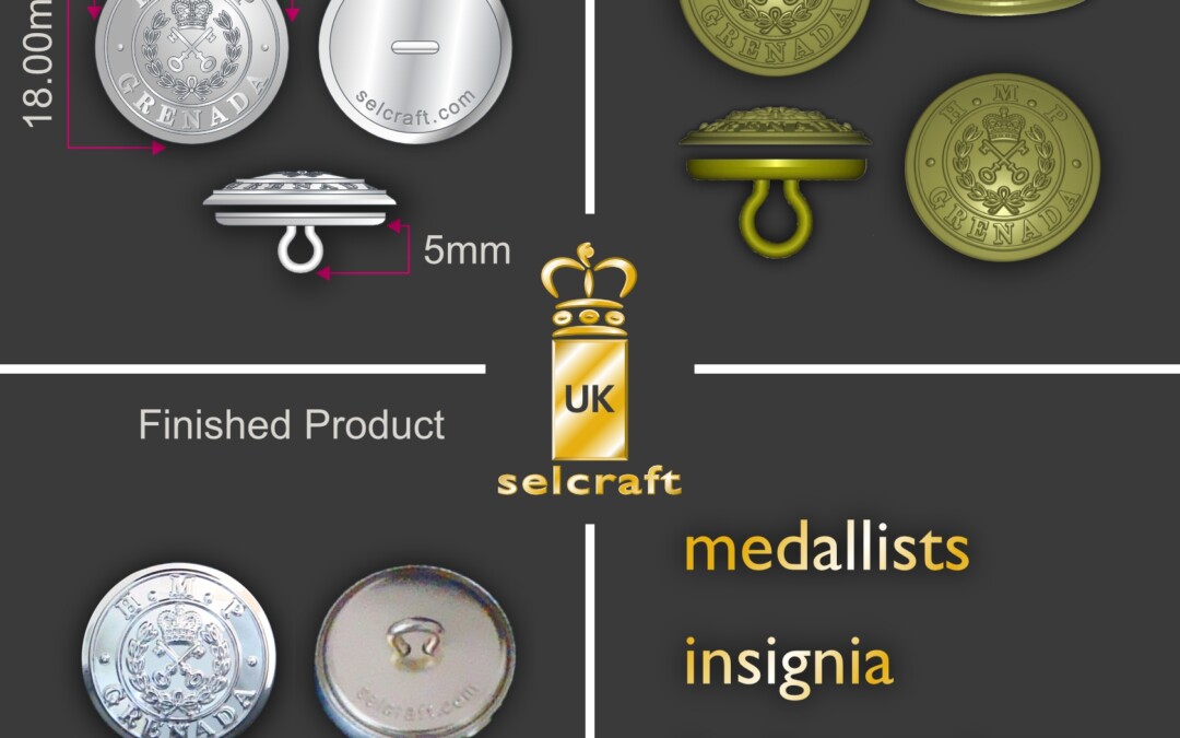Bespoke Military And Ceremonial Buttons In Traditional Metal Relief