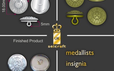Bespoke Military And Ceremonial Buttons In Traditional Metal Relief