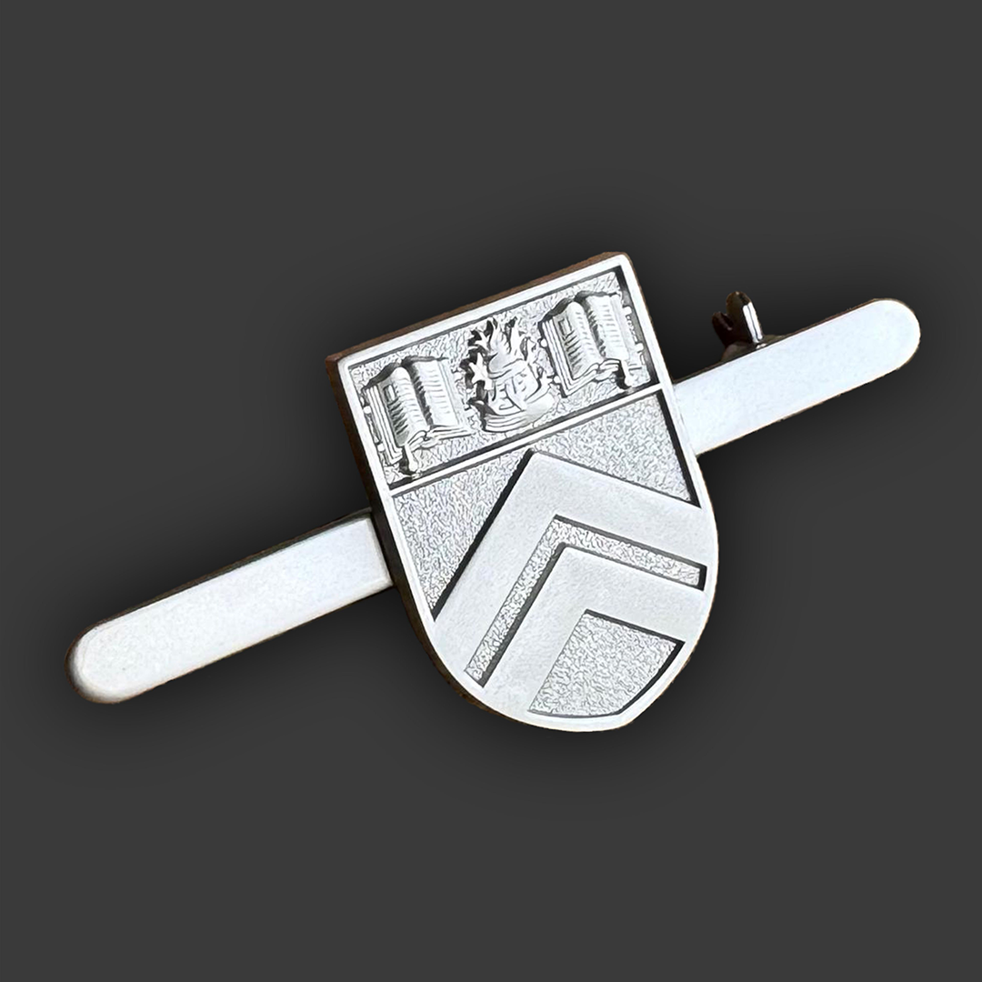 image of a ladies bar brooch produced for Morrisons Academy by Selcraft UK Ltd