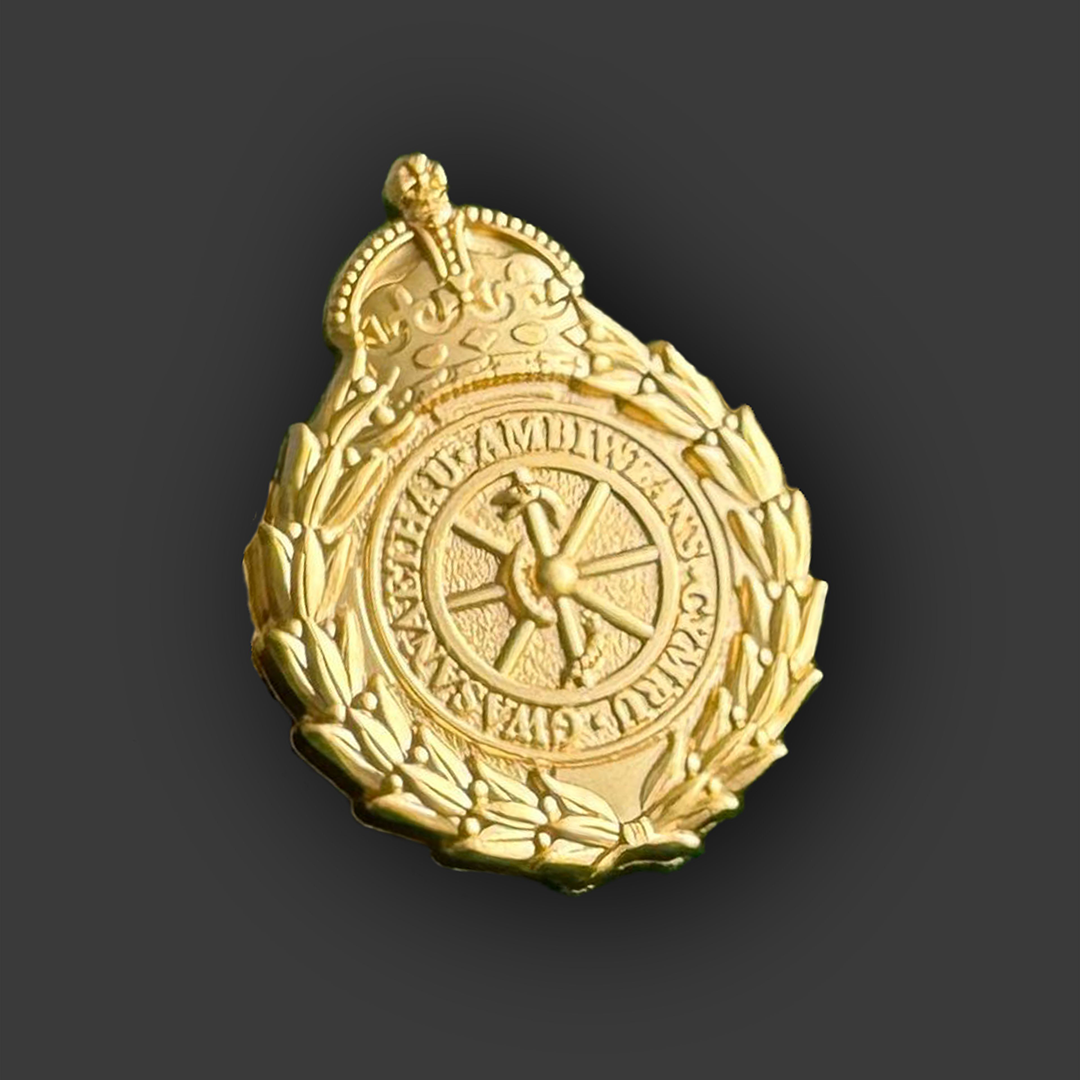 image of a corporate lapel badge produced for Welsh Ambulance Service by Selcraft UK Ltd