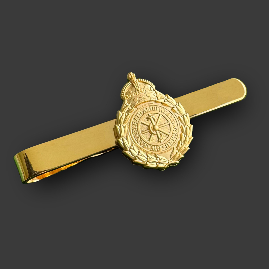 image of a bespoke tie clip produced for the Welsh ambulance service by Selcraft UK