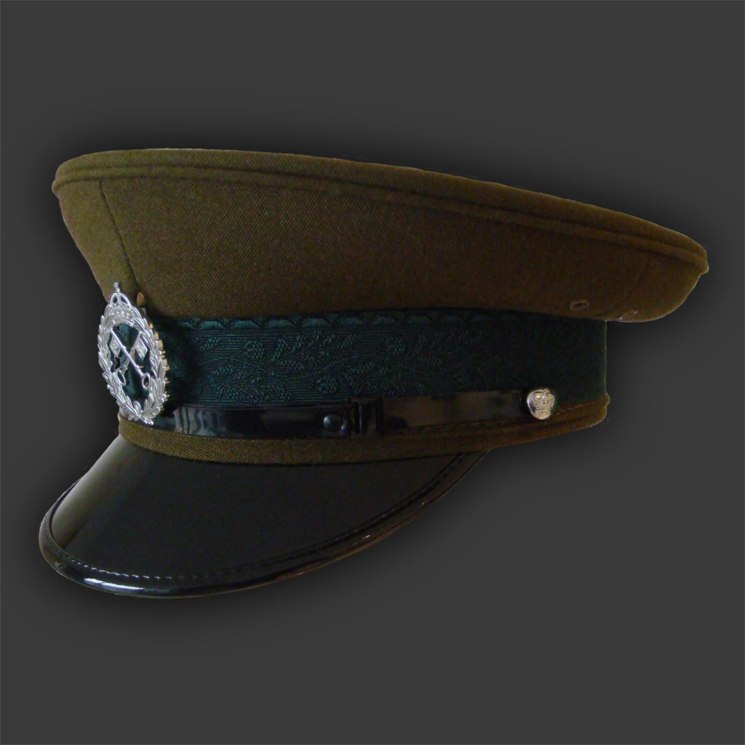 Grenada Prison Service Peak Cap Side View