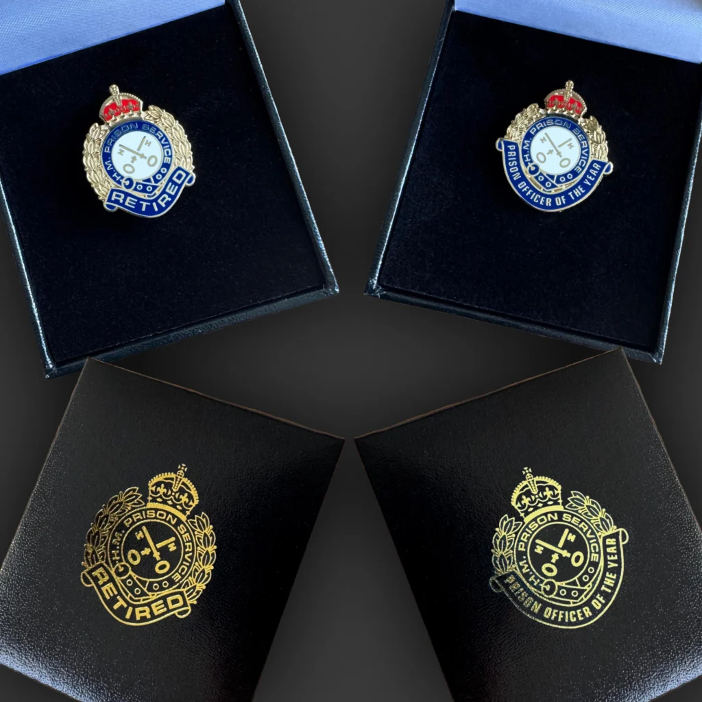 Selcraft UK - BVI HMP Retired, Prison Officer of the Year Badge and Box